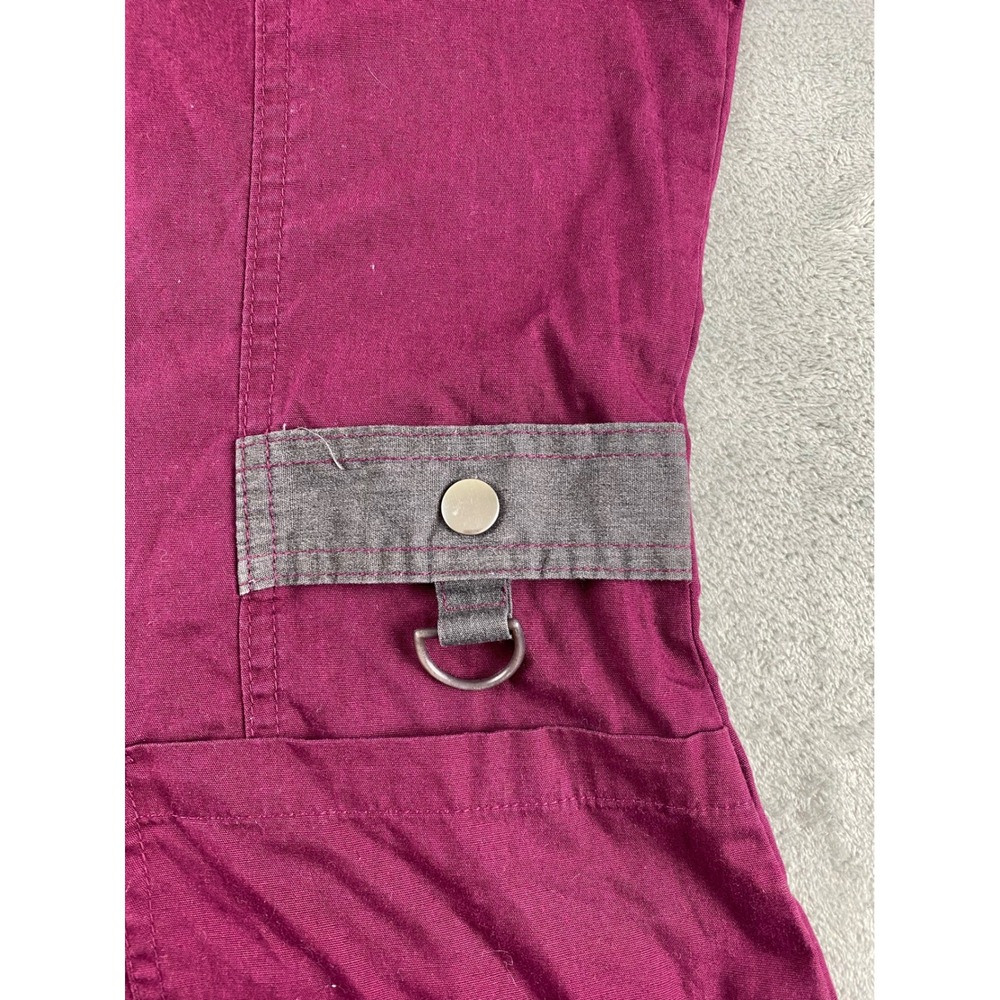 Medgear Burgundy Scrub Top, Stylish Work Wear, Medical‎ Uniform, Women's Small - Picture 3 of 9